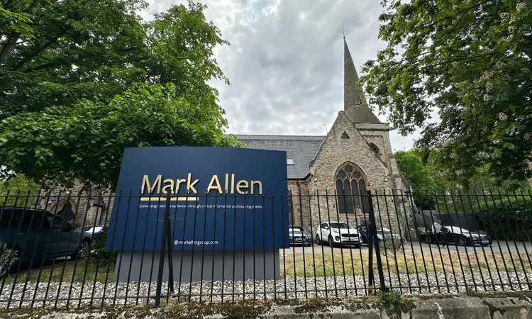 The London offices of Mark Allen Group at St Jude’s Church. Picture: Bron Maher – A Media Operator